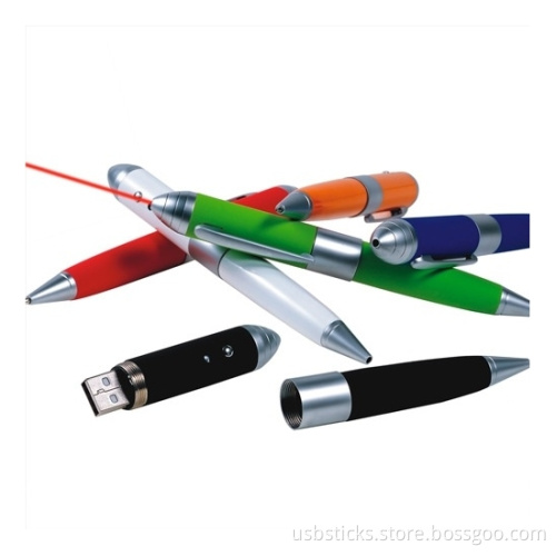 multifunction laser pointer metal usb pen drive